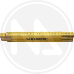YELLOW wood folding rule birch maurer