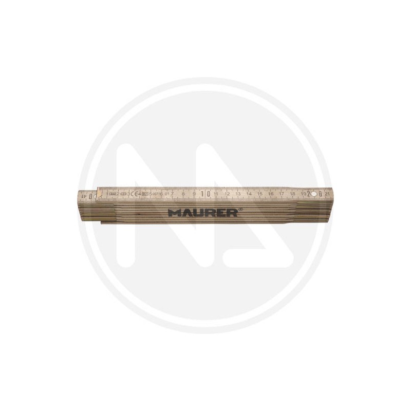 NATURAL wood folding rule birch maurer