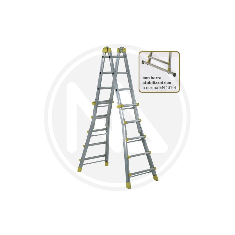 telescopic ladder aluminium maurer