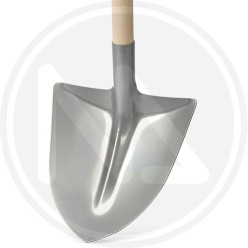 point shovel duralumin  wooden handle