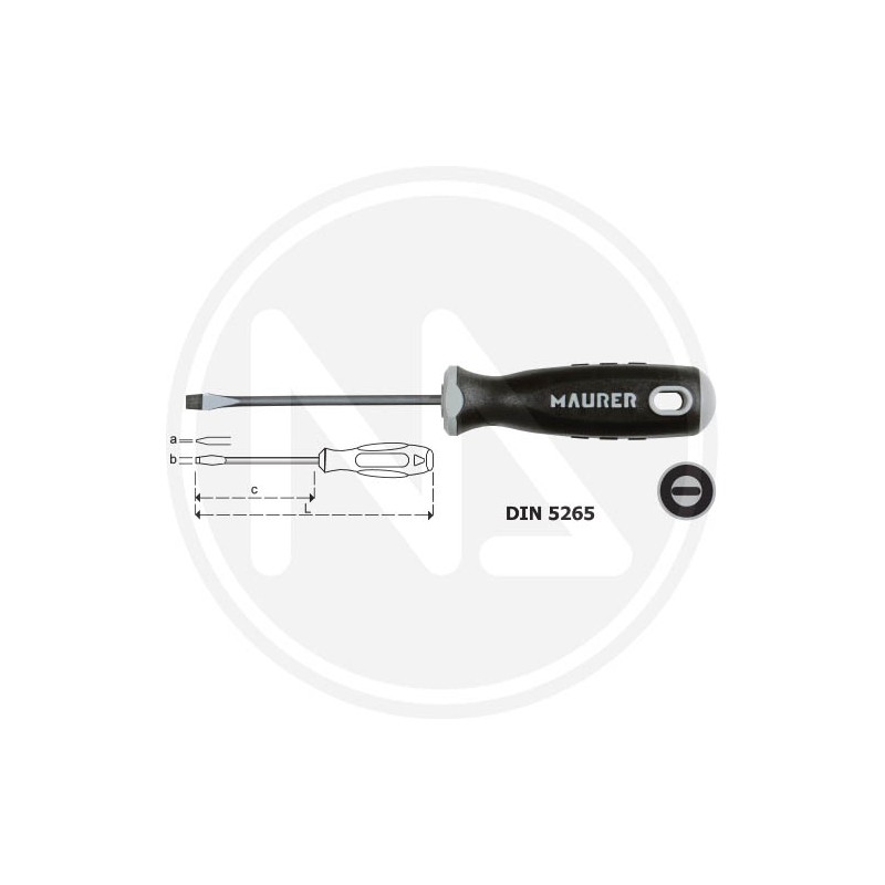engineer's screwdriver for slotted heads "s2" maurer plus