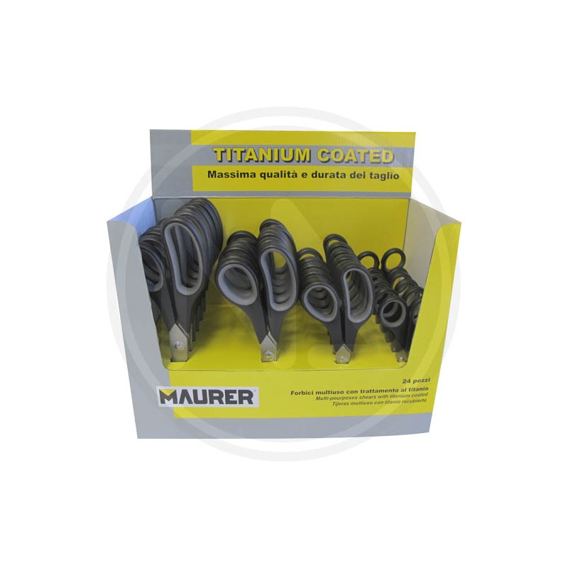 TITANIUM BLADE MULTIPURPOSE SCISSORS MAURER ESP. 24 Pcs