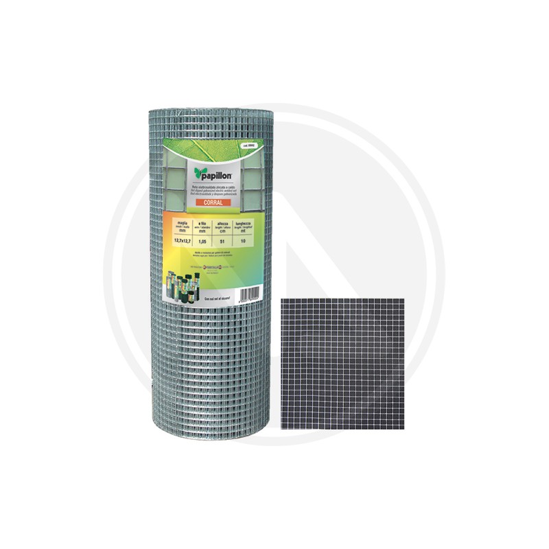 galvanized electrO-welded WIRE MESH-"corral" 25 mt. papillon