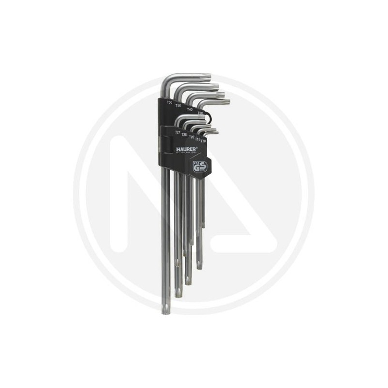 torx long keys in sets 9 pieces maurer plus