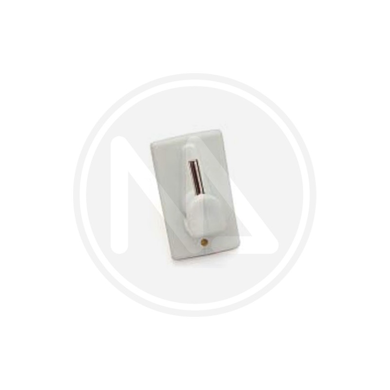 RECTANGULAR WHITE pvc sticker hook for net rods "ONE PRICE" maurer