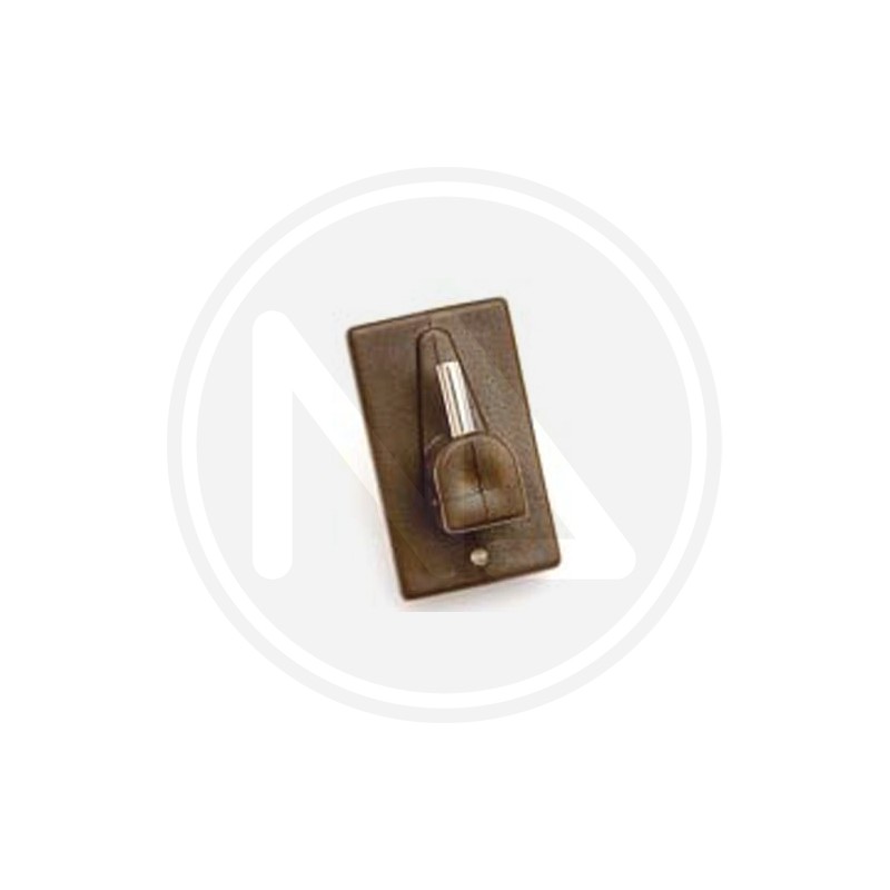 RECTANGULAR BROWN pvc sticker hook for net rods "ONE PRICE" maurer