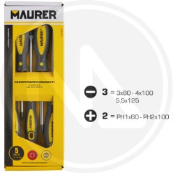 screwdrivers set 5 PCS. maurer