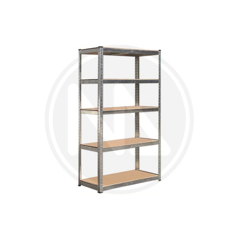 ZINCHOATED SHEET SHELVES WITH WOOD SHELF MAURER