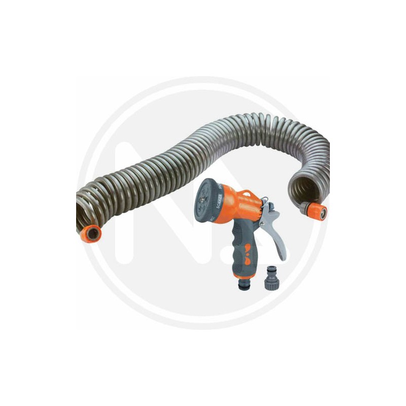 extensible hose for irrigation with water nozzle papillon