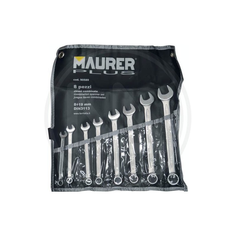 combination spanner IN SCABBARD set 8 pCS. maurer plus