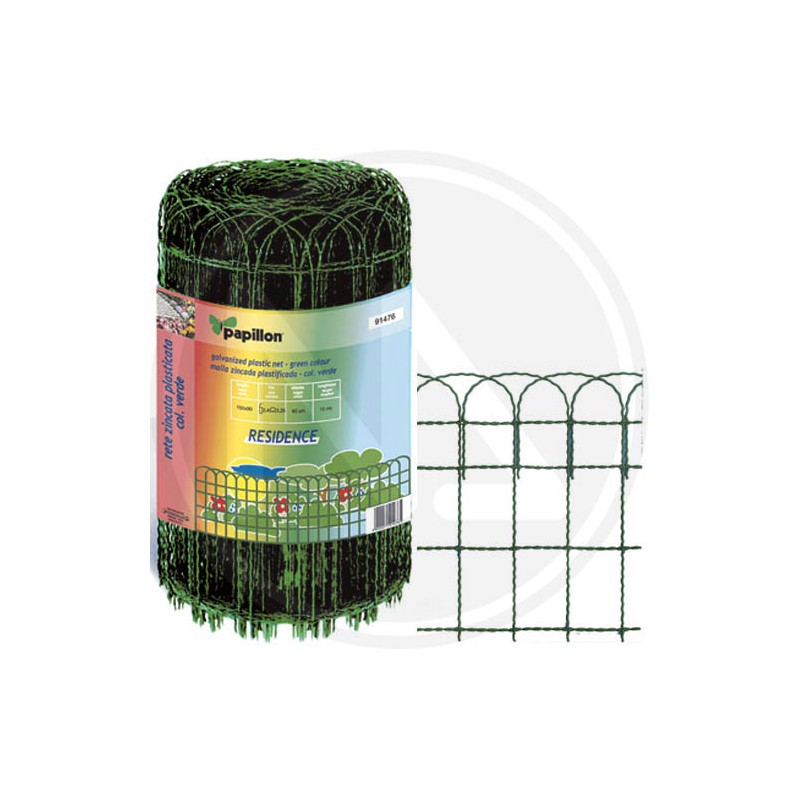 SGS plastic-COATED galvanized ELECTRO-WELDED wire mesh-"residence" 10 mt. papillon