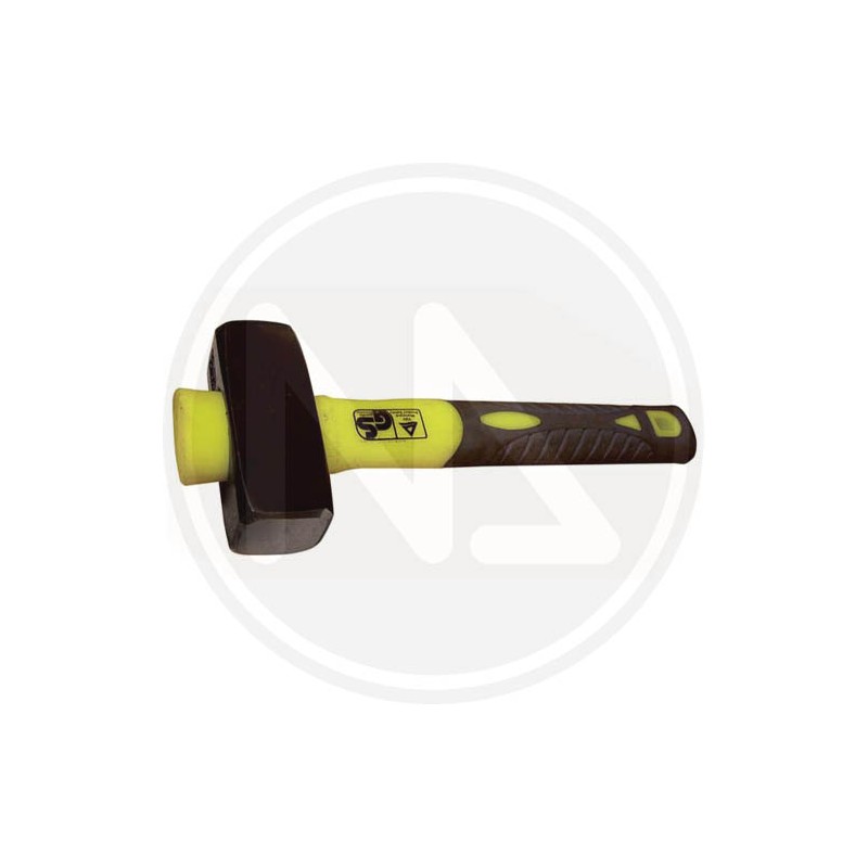 stoning hammer tpr fiberglass handle tapered fixing maurer