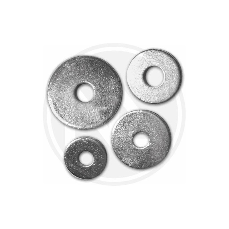 zincplated large od flat washers