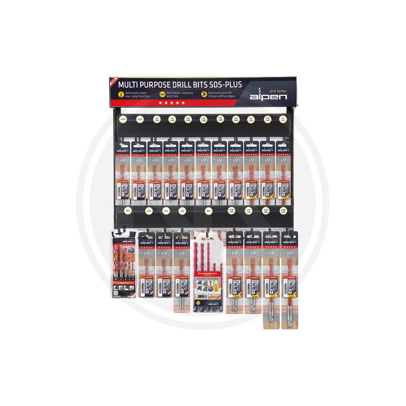 UNIVERSAL drills in display "multicut" alpen (MODULO 32)