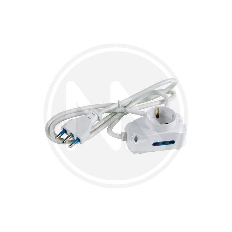 multisocket 1 schuko place + 2 lateral two seater maurer