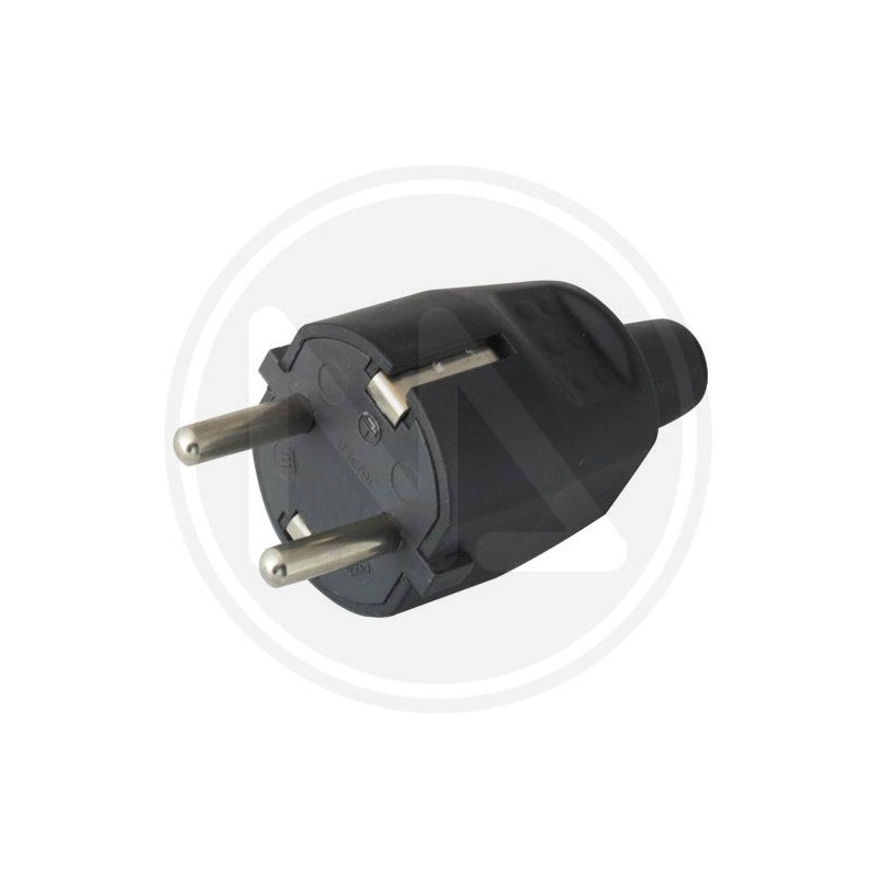 two pole plug schuko rubber maurer