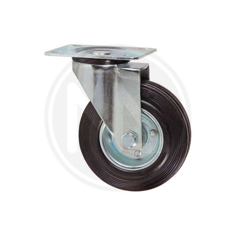 rubber wheel with revolving plate maurer