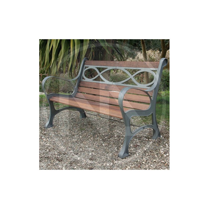 cast iron bench "houston" papillon