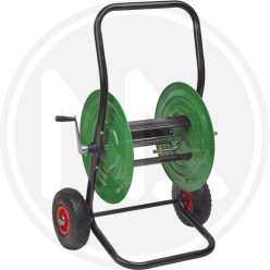 metal hose reel 80 mt. with pneumatic wheels papillon