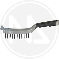 spazzola con manico e raschietto soft grip maurer