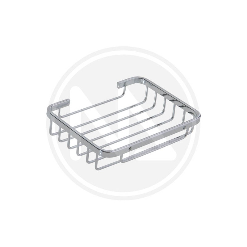 PORTAOGGETTI PER BAGNO IN ACCIAIO INOX rettang. "AQUA"  MAURER