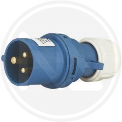 SPINA diritta INDUSTRIALE 2p+t IP 44 blu maurer PLUS