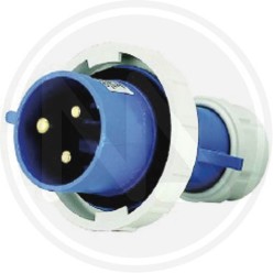 SPINA diritta INDUSTRIALE 2p+t ip 67 blu maurer PLUS