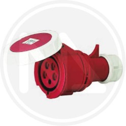 PRESA mobile INDUSTRIALE 3p+n+t ip 67 rossa maurer PLUS