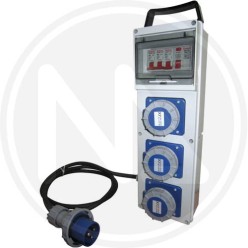 yard asc switch board 3 sockets 230V IP67 maurer PLUS