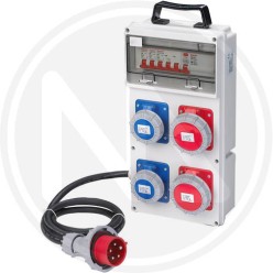 QUADRO asc CANTIERe 2+2 PRESE 230V-415V IP55 maurer PLUS