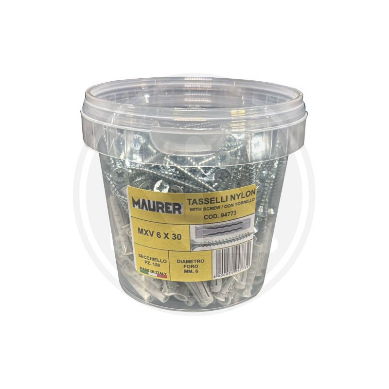NYLON PLUGs "MXV" WITH BUCKET MAURER