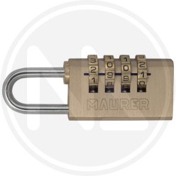 COMBINATION BRASS PADLOCK MAURER