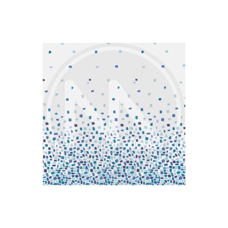 POLYESTER SHOWER CURTAIN "PIETRE BLU" MAURER