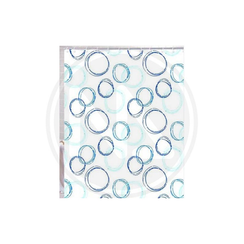 POLYESTER SHOWER CURTAIN "BOLLE BLU" MAURER