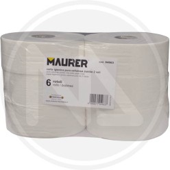 CARTA IGIENICA "JUMBO" in rotoloni MAURER