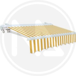 TENDA DA SOLE CASSONATA BIANCO-GIALLO MAURER