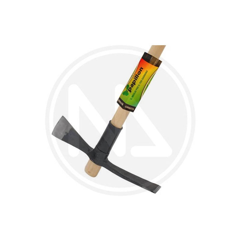 FORGED STEEL HOE AXE WITH FSC WOODEN HANDLE PAPILLON