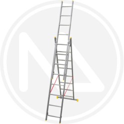 ALUMINIUM EXTENDING TRIPLE LADDER MAURER