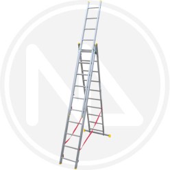 SCALA TRASFORMABILE TRIPLA ALLUMINIO MAURER