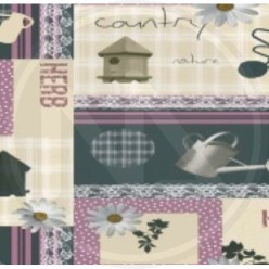 pvc tablecloth "COUNTRY VIOLA" maurer