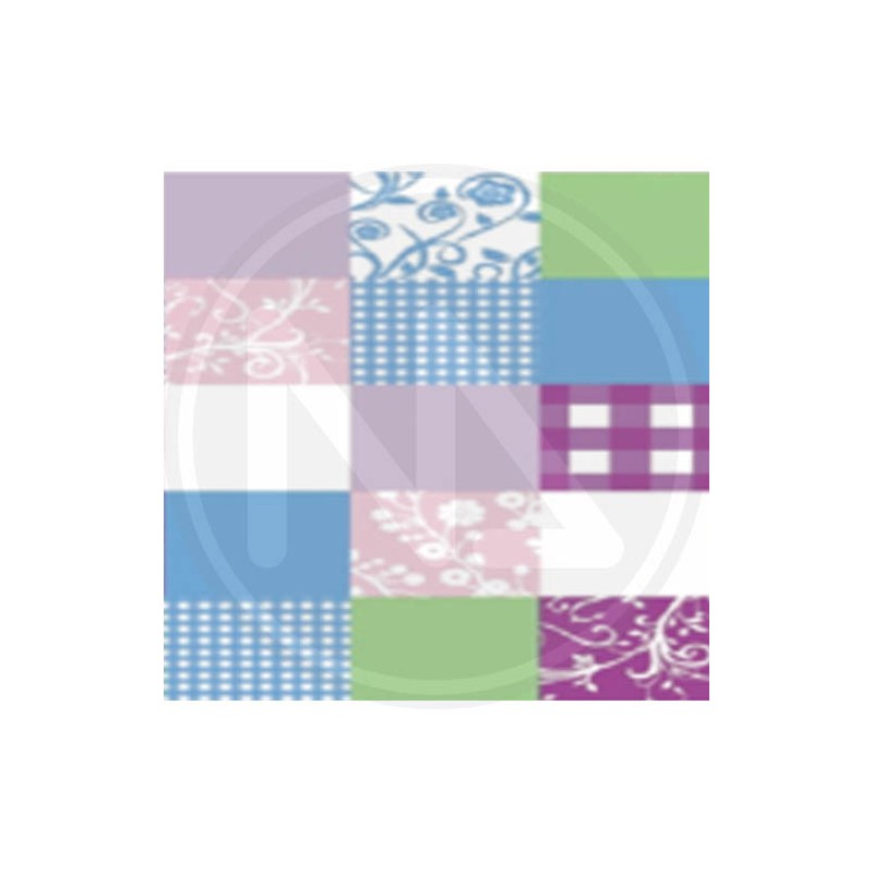 pvc tablecloth "QUADRI VIOLA" maurer