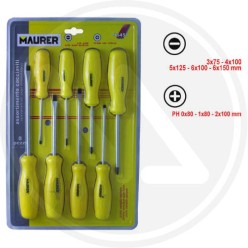 SCREWDRIVERS SET 8 pz. "HOBBY" MAURER