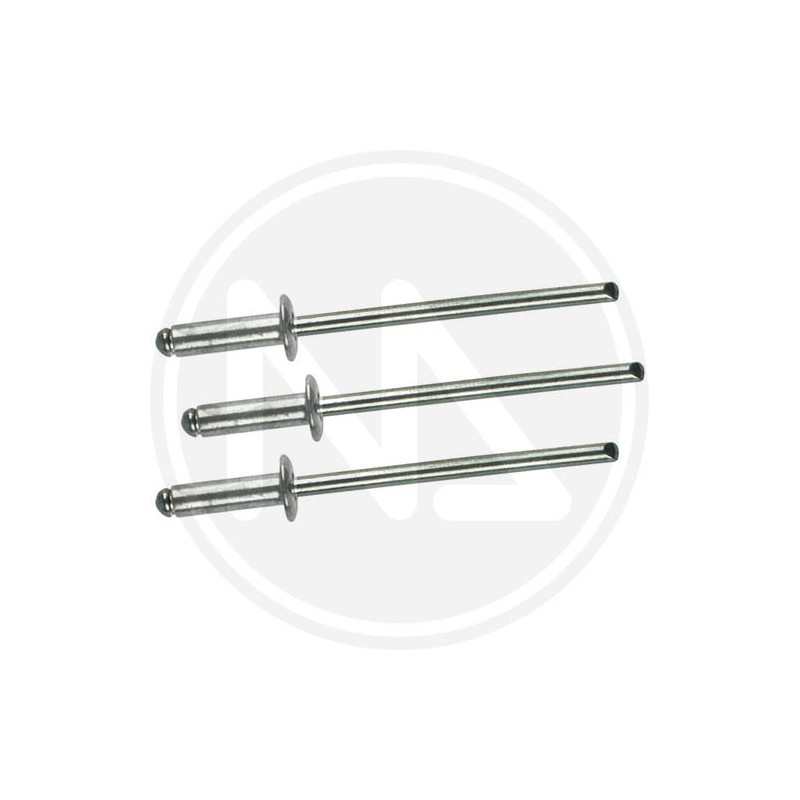 broad head aluminium rivets box 4,0 mm. maurer
