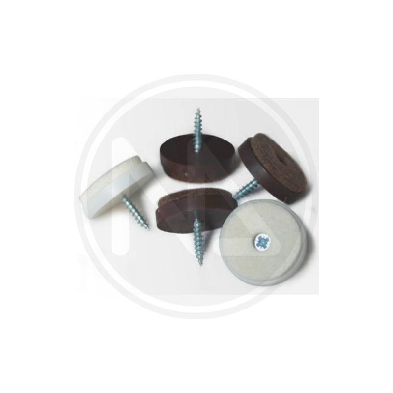 brown gLIDES felt WITH SCREW MAURER