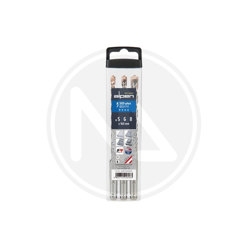 set 3 PZ. drills FOR BETON "sds plus F4" alpen