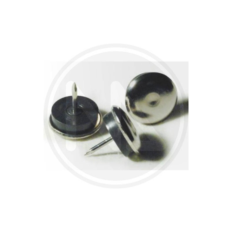 silver glides METAL WITH RUBBER AND nail MAURER