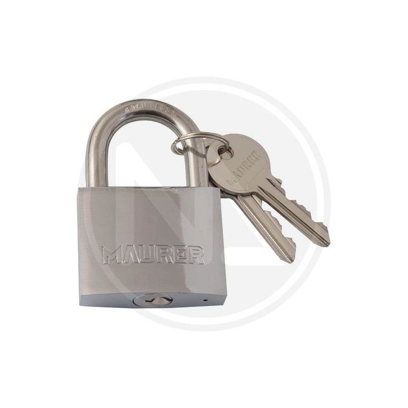 INOX STEEL PADLOCK WITH ARCH MAURER
