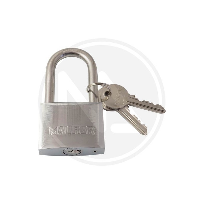 INOX STEEL PADLOCK WITH LONG ARCH MAURER