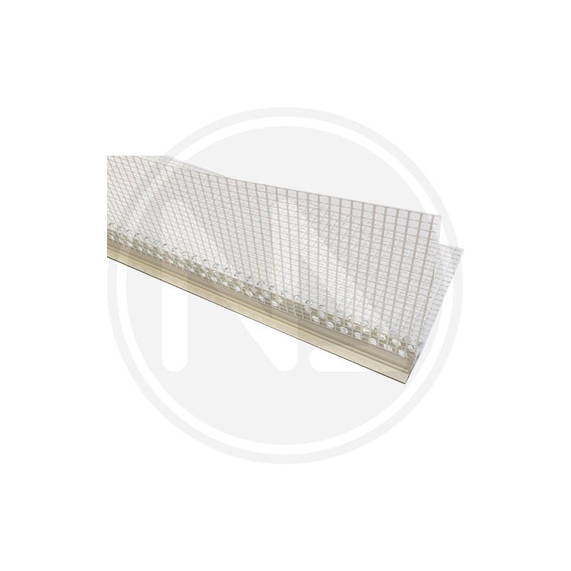 PVC CORNER PROTECTOR WITH PLASTER MESH WITH DRIP MAURER