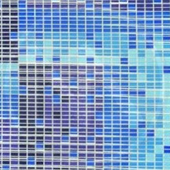 NONSKID SPONGE PIN STRIPED "QUADRETTI BLU" SOFTY MAURER